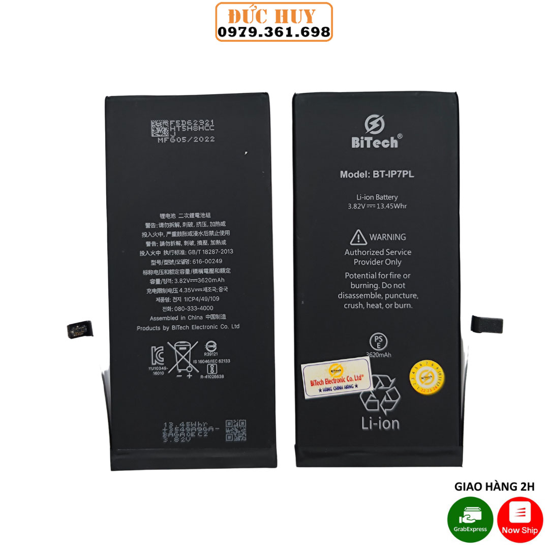 Pin IP7 Plus Dung Lượng Cao BiTech BT-IP7 PLUS ( 3620 mAh )