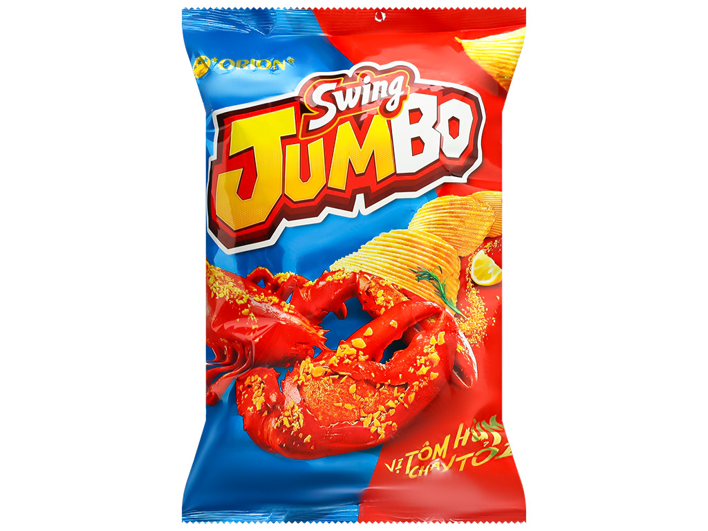 Bánh Snack Swing Jumbo Vị Tôm Hùm Cháy Tỏi 32g