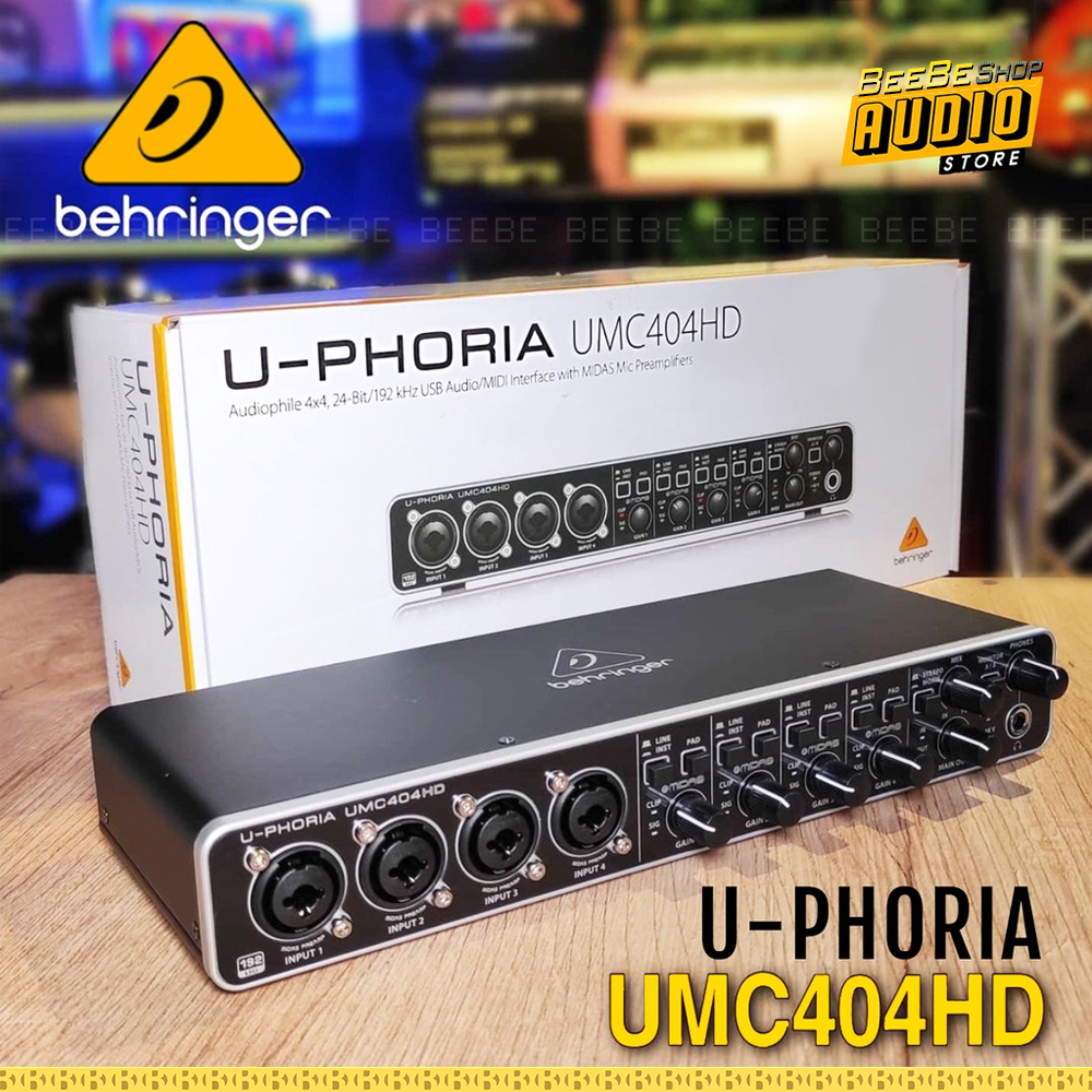 Behringer U-Phoria UMC404HD - Sound Card Thu Âm 4 Cổng Chuyên Nghiệp