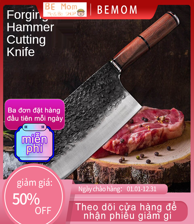 BÁO GIÁ Dao Làm Bếp Damascus | Shopee Lazada Sendo Tiki mới nhất 12 【Be Mom SHOP】Dao làm bếp Damascus Laser mẫu Trung Quốc Dao làm thịt Đầu bếp Dao rèn thép không gỉ Máy cắt thịt