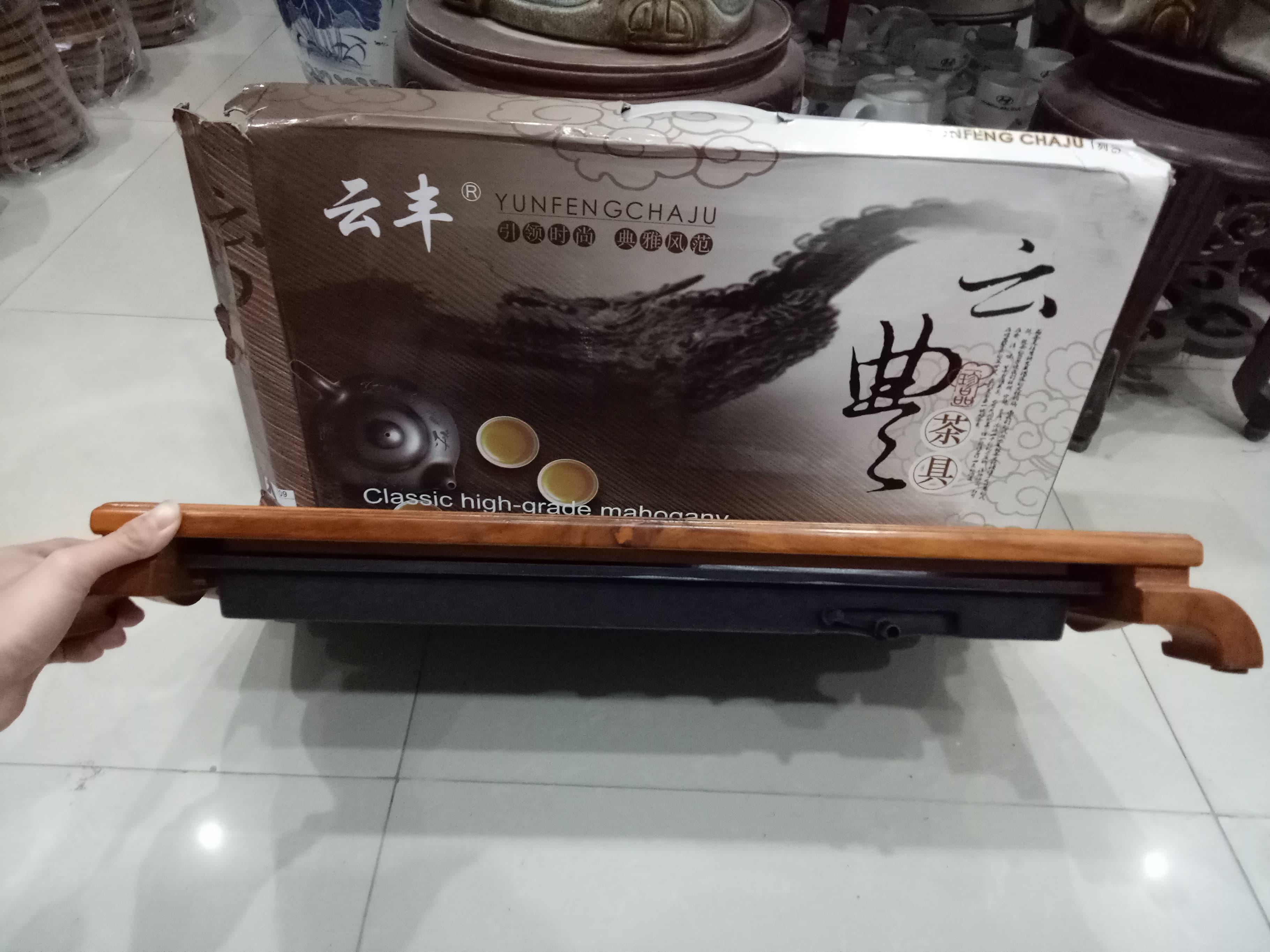 Khay đựng ấm chén bằng gỗ