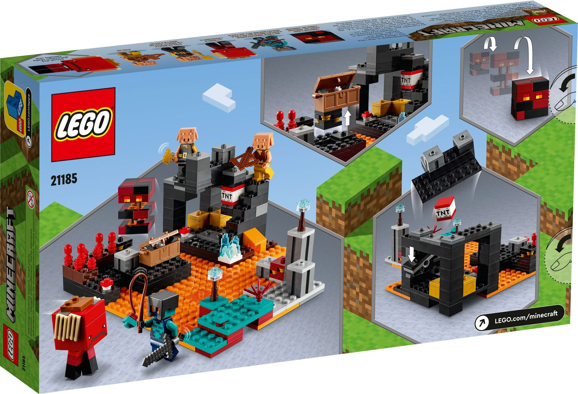 LEGO Minecraft 21185 Tàn tích pháo đài Lợn