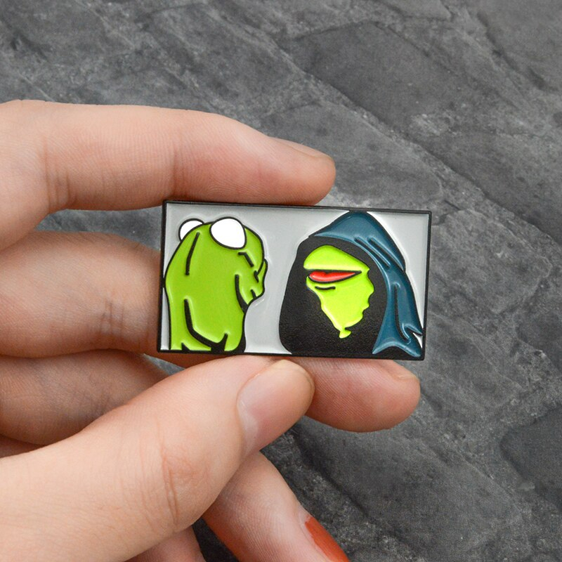 Green frog Enamel Pin Brooch - GC213