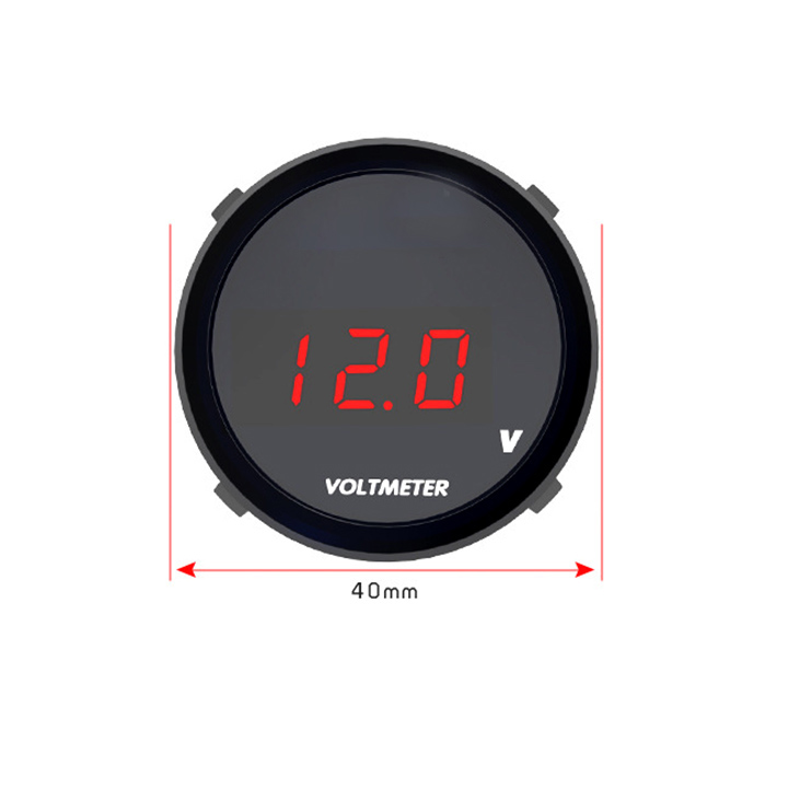 [HCM]Đồng Hồ Đo Volt Mẫu Tròn Gắn Xe Máy [ 1 Chiếc ]