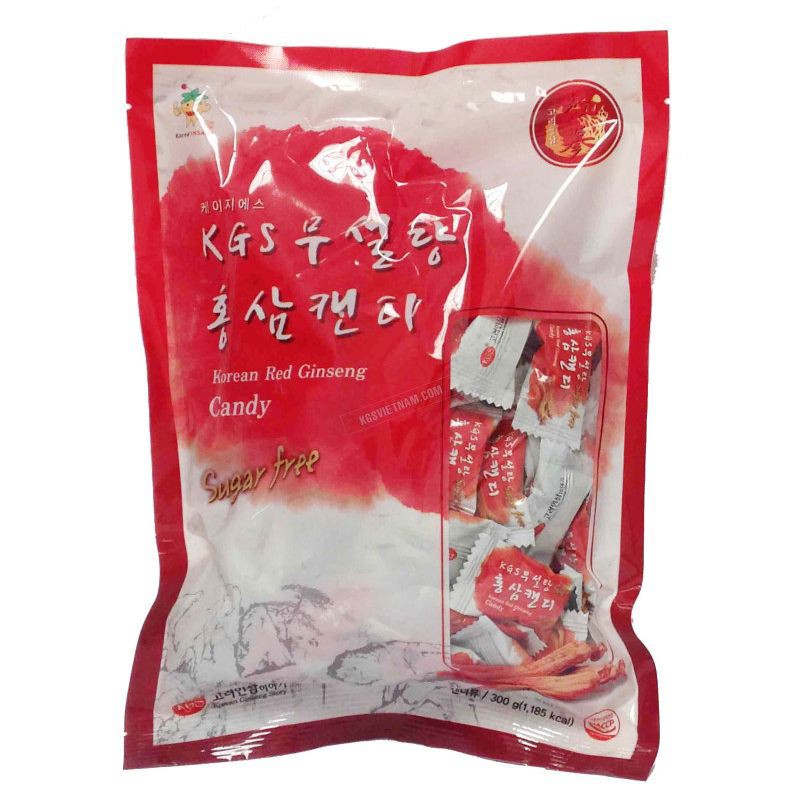 Kẹo hồng sâm không đường kgs hàn quốc 300g