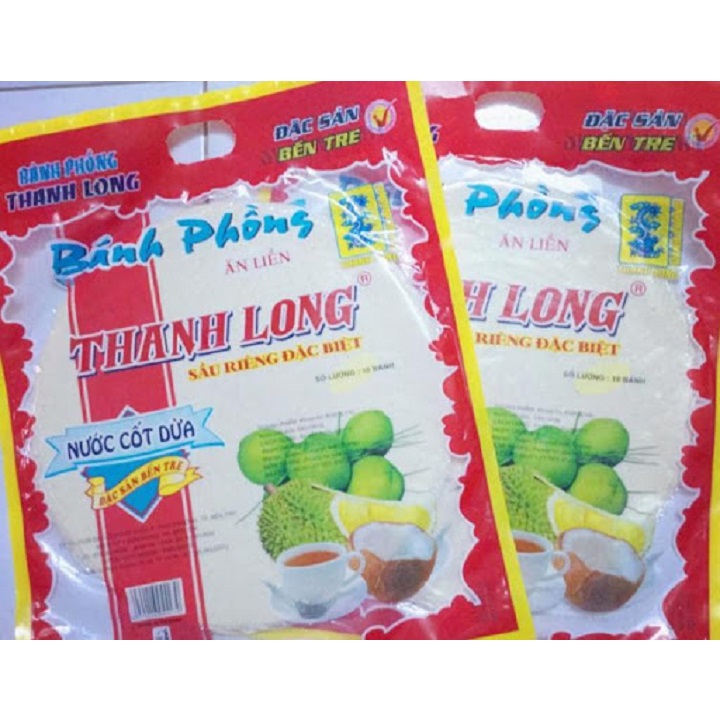 Bánh phồng sữa nước cốt dừa- Đặc sản Bến Tre (bịch 10 cái)
