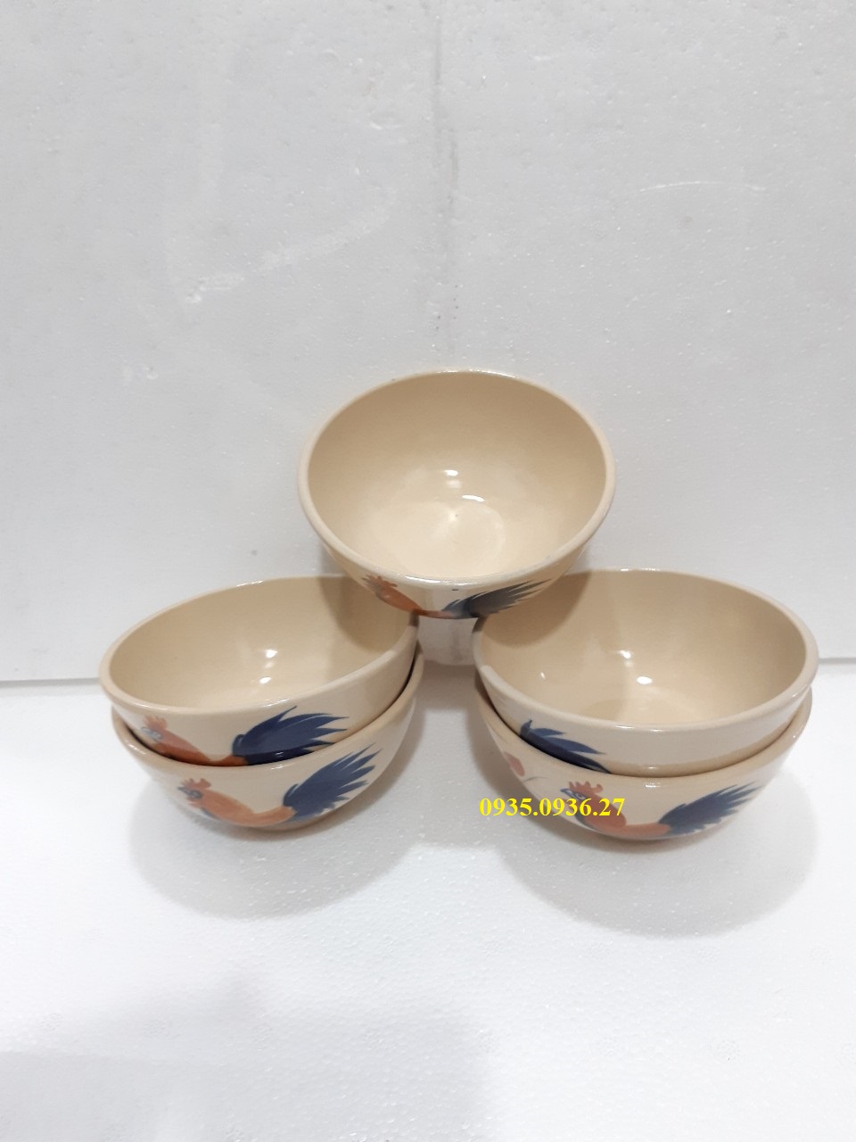 Chén cơm con gà 10 cái ( chén sứ bao đẹp)