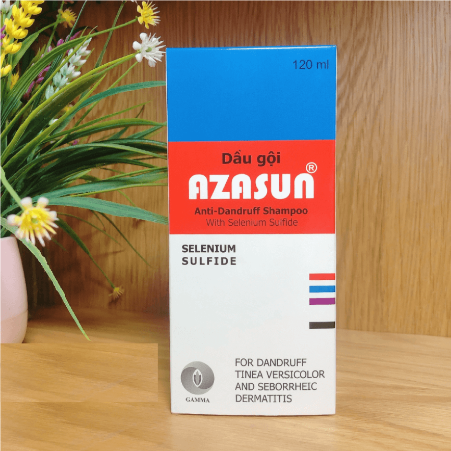 [HCM]AZASUN [Chai 120ml] - Dầu gội sạch gàu Azasun 1% (gàu mảng gàu vón  vảy da đầu)