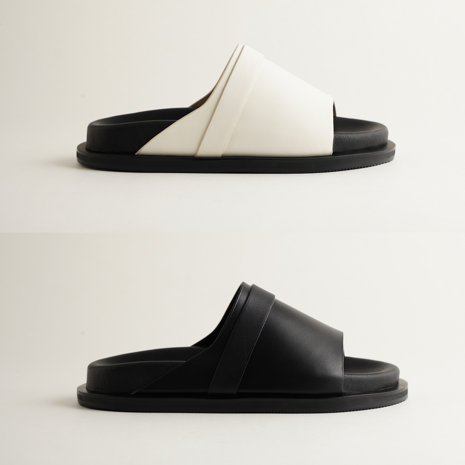 Bun Sandals waa. - Dép Bun Quai Ngang Da Bò