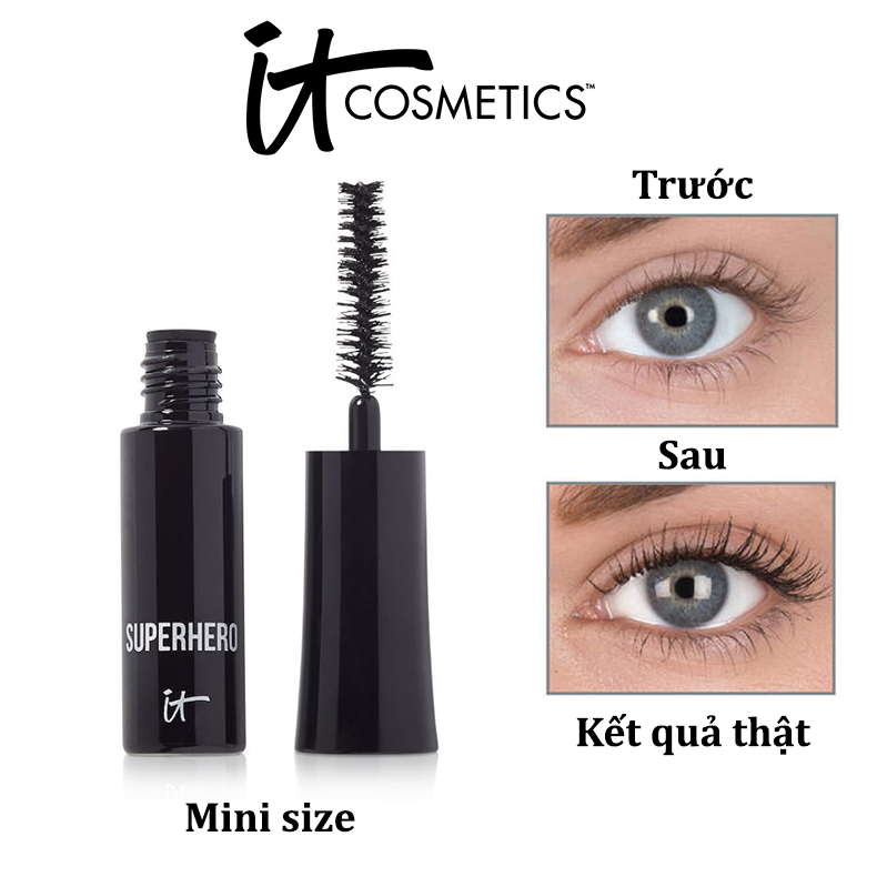[CHÍNH HÃNG] Mascara Siêu Dài & Dày Mi It Cosmetics Superhero Elastic Stretch Volumizing