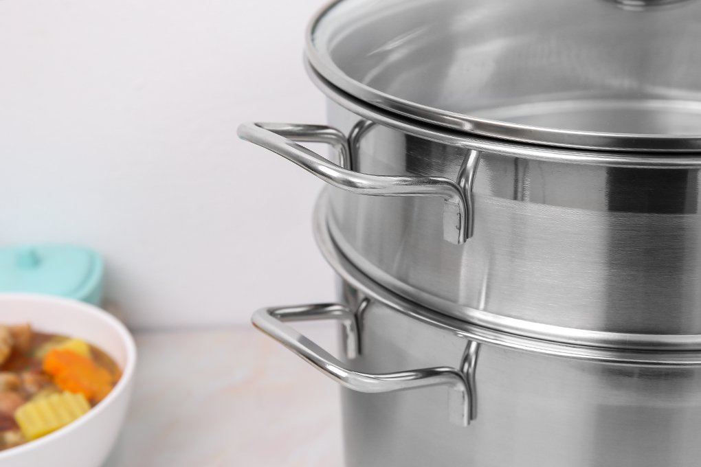 BỘ NỒI XỬNG HẤP 28CM,  DÙNG ĐƯỢC BẾP TỪ