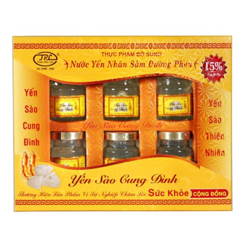 Yến sào Cung Đình nhân sâm 15% yến tổ ( 70ml / lọ)