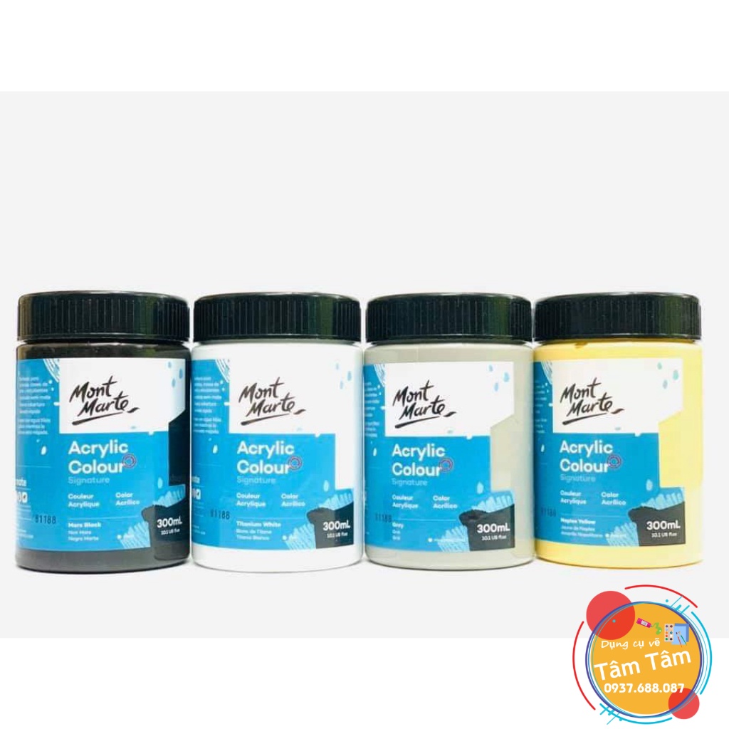 [ TÂM TÂM ]-Màu Acrylic Mont Marte,  Mont Marte Studio Acrylic Paint 300ml-