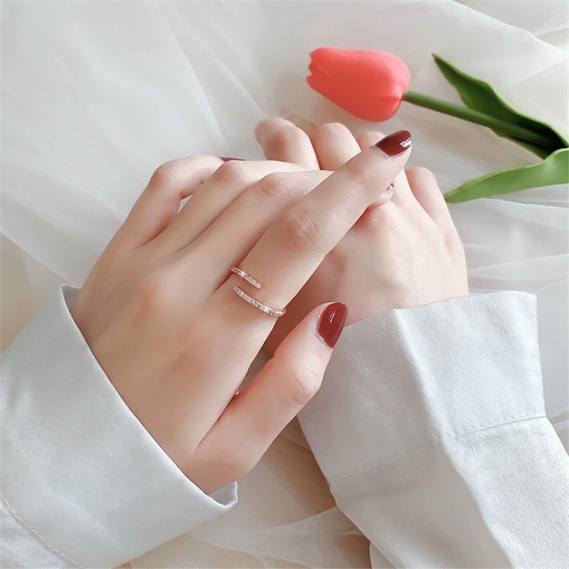 Nhẫn đính cườm nữ free size hở NNF111