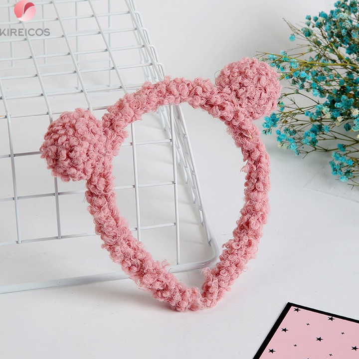 [HCM]Cài Tóc Lông Xù 2 Tai Nhỏ Siêu Cute - kireicos