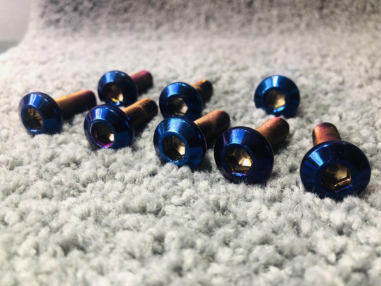 COMBO 10 ốc gắn đĩa màu titan cho các dòng xe YAMAHA /HONDA /SUZUKI /SYM /PIAGGO..