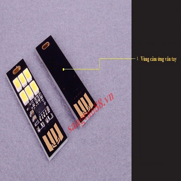 Đèn 6 led siêu mỏng cảm ứng cắm usb