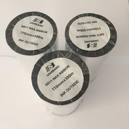 Combo 2 cuộn mực in mã vạch Wax 110mmx300m