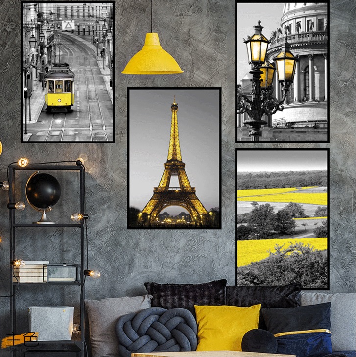 Decal dán tường Khung ảnh paris - P33 -vivadecal