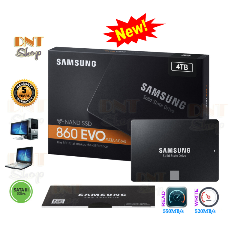 Bảng giá [HCM][Trả góp 0%]Ổ cứng SSD Samsung 860 Evo 4TB 2.5-Inch SATA III (MZ-76E4T0BW) Phong Vũ