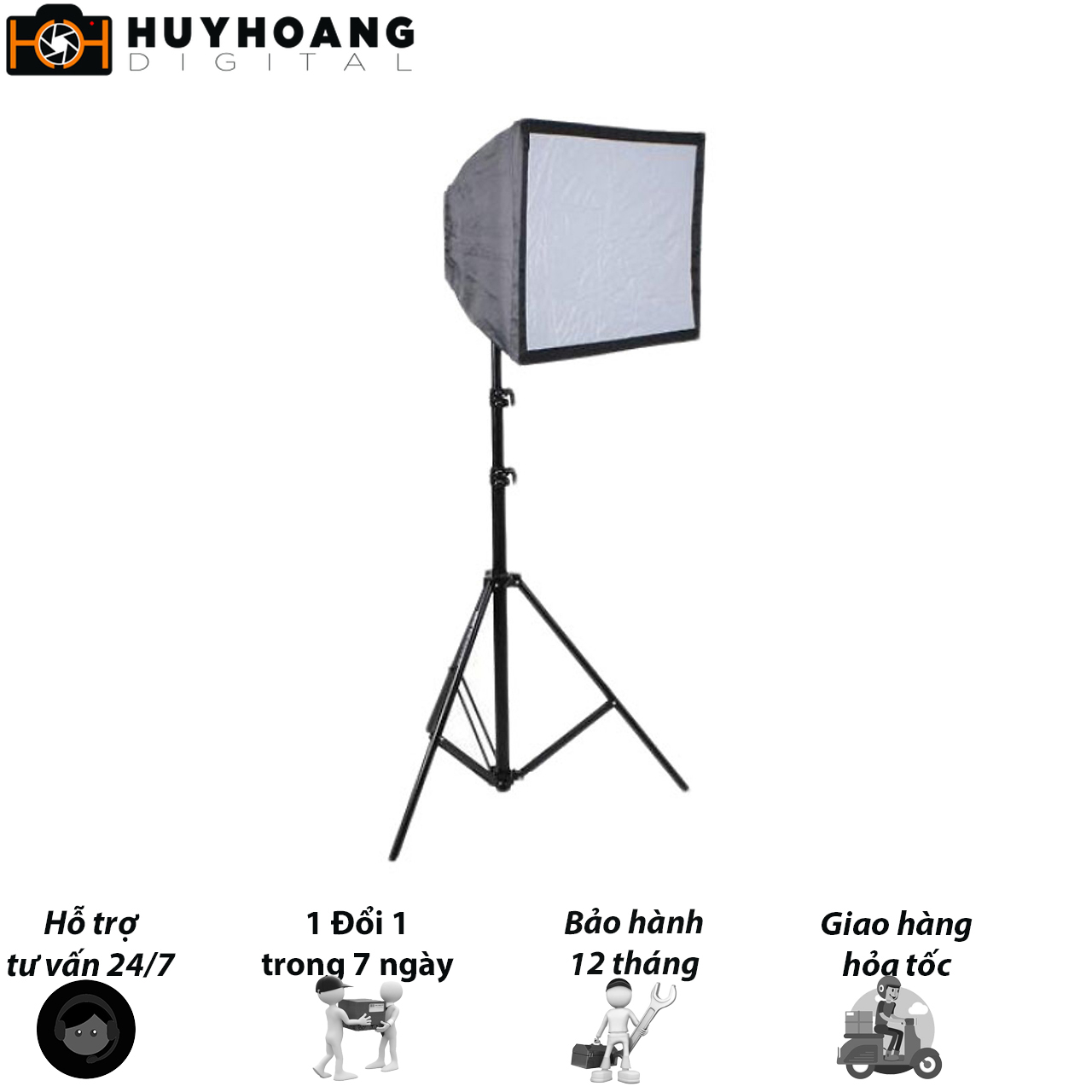 [HCM]Bộ đèn chụp sản phẩm 200W softbox
