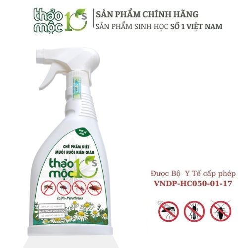 Thảo mộc xịt muỗi, gián, côn trùng (500ml)