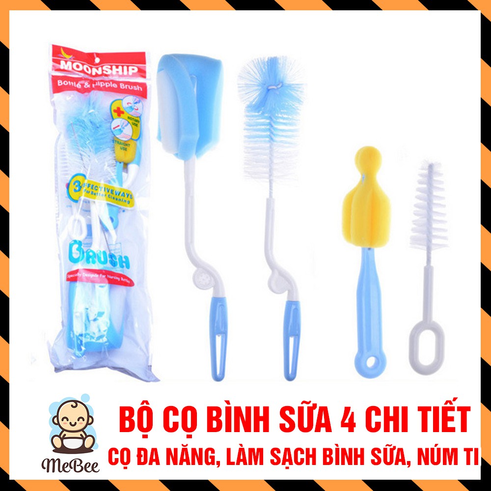 Bộ dụng cụ cọ rửa, vệ sinh bình sữa ly