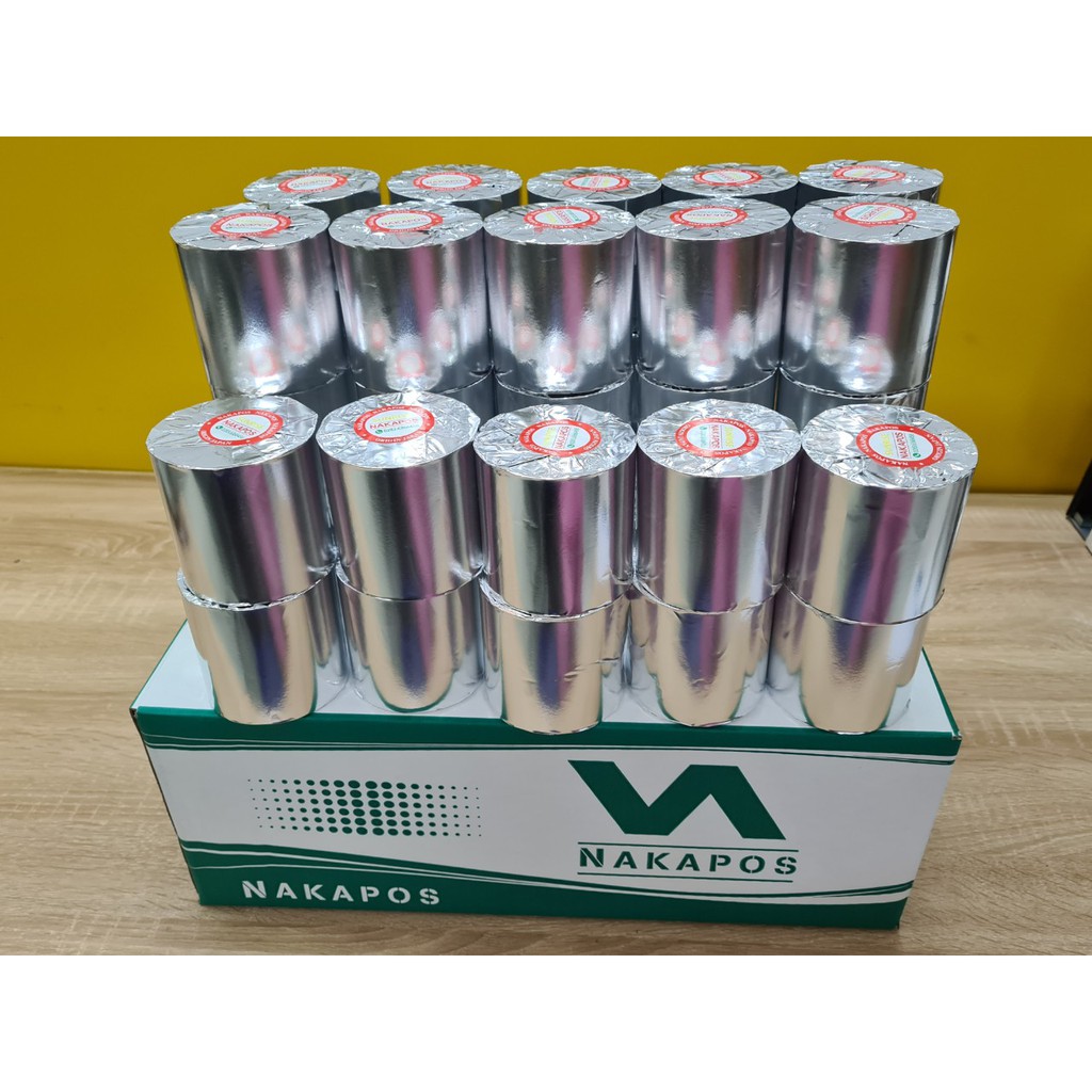 Combo 50 cuộn giấy in hóa đơn k80x65 giấy in bill giấy nhiệt giấy in nhiệt [ thùng 50 cuộn k80*65 tem đỏ