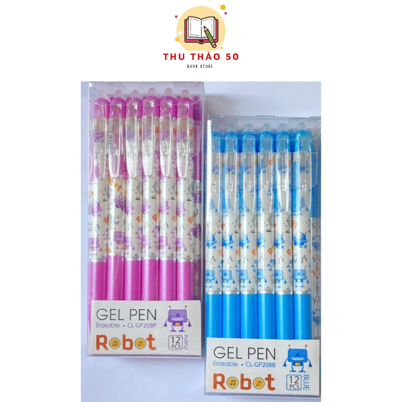 Bút gel bấm xoá được classmate robot cl-gp208p.