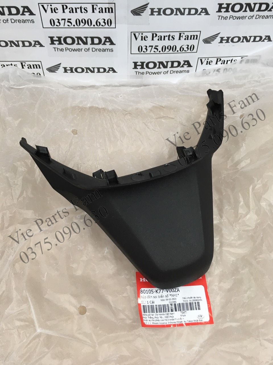 Đuôi nắp chụp đèn soi biển số SH 2017-2018-2019 Hàng Zin Honda