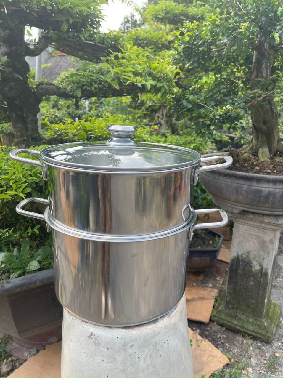 Xửng hấp Fata ( HT ) cook  28cm vung kính