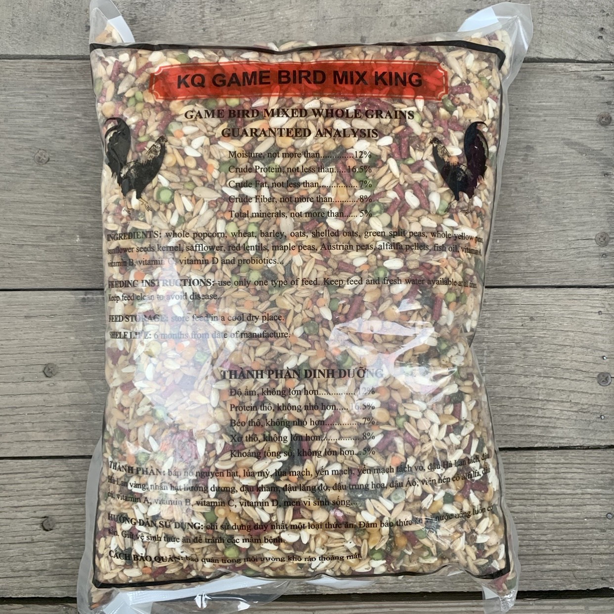 [Chọn loại] Ngũ Cốc Gà Đá GameBird KQ Bịch 2.26kg