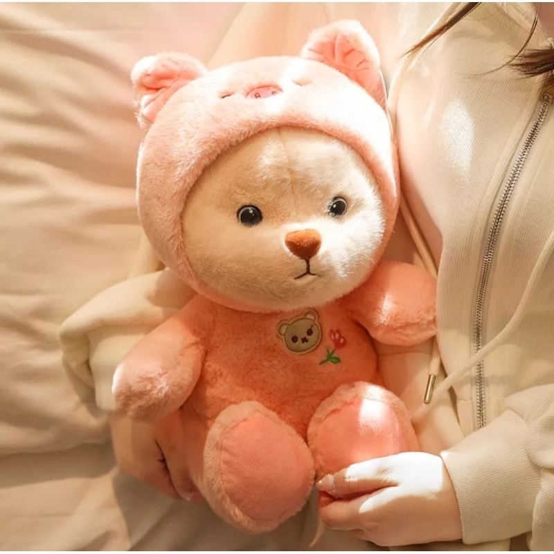 Gấu nhồi bông mặc áo đáng yêu 25cm