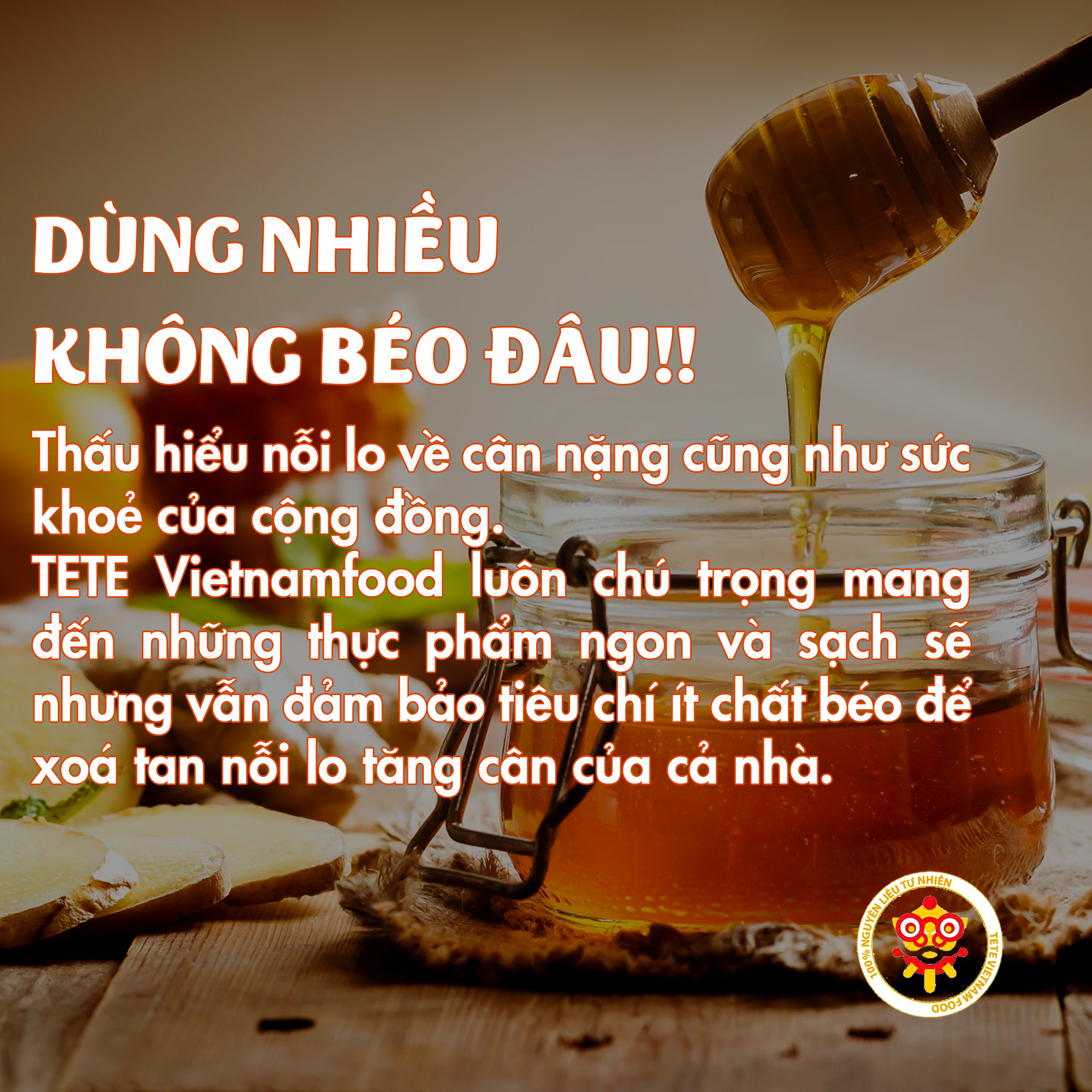 Mật Ong Rừng Hoa Bạc Hà Daklak TETE 1 LÍT
