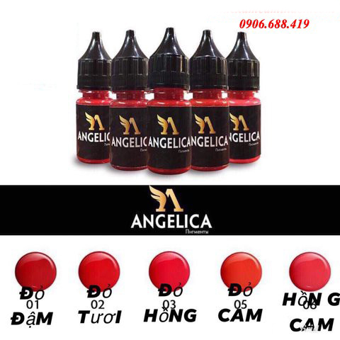 [HCM]Mực xăm Angelica 10ml của Nga