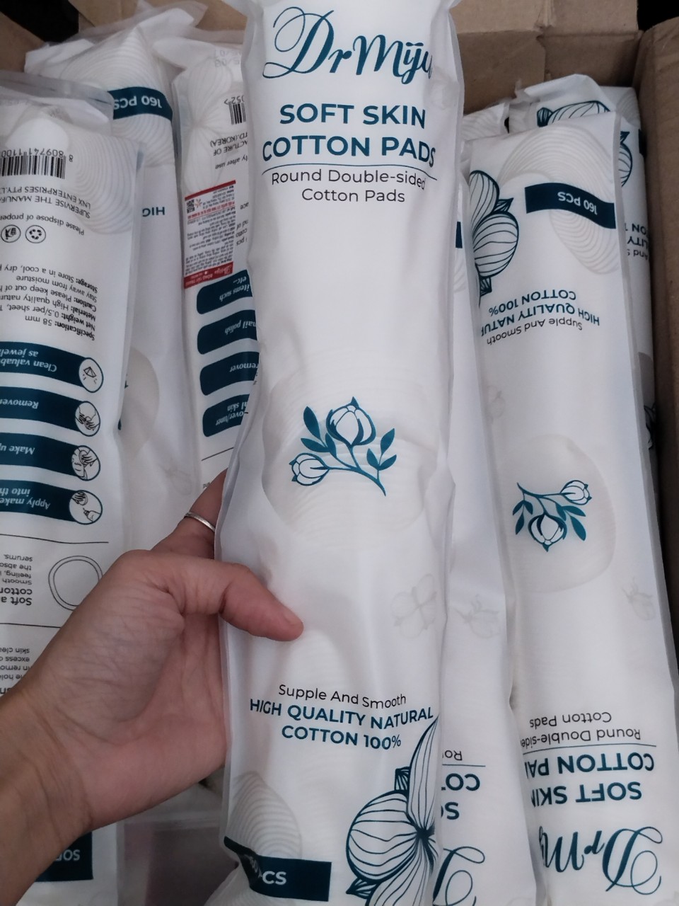 Bông Tẩy Trang Miju Cotton 150 miếng