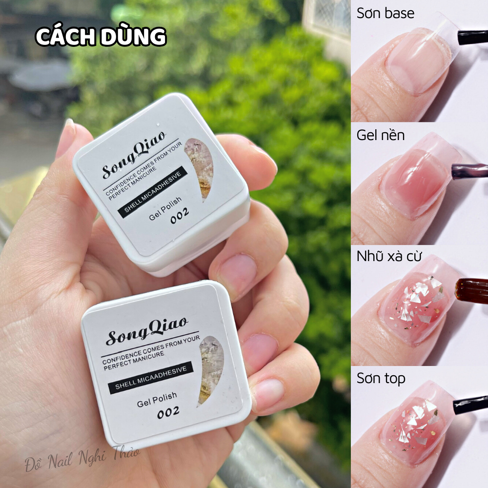 Gel nhũ ẩn xà cừ trang trí móng 8g