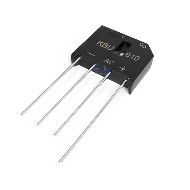 Diode cầu 6a 1000v kbu610 diode chỉnh lưu điện