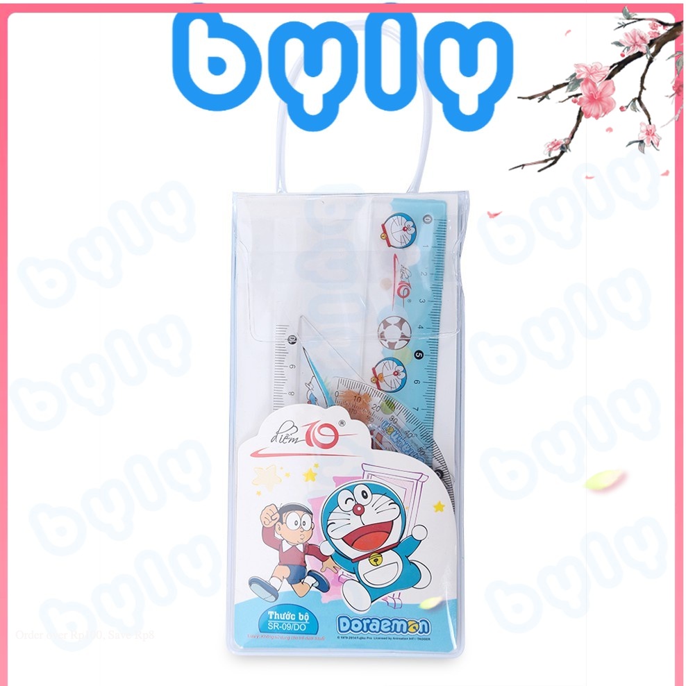 Bộ thước kẻ doraemon điểm 10 tp-sr09/do - byly store