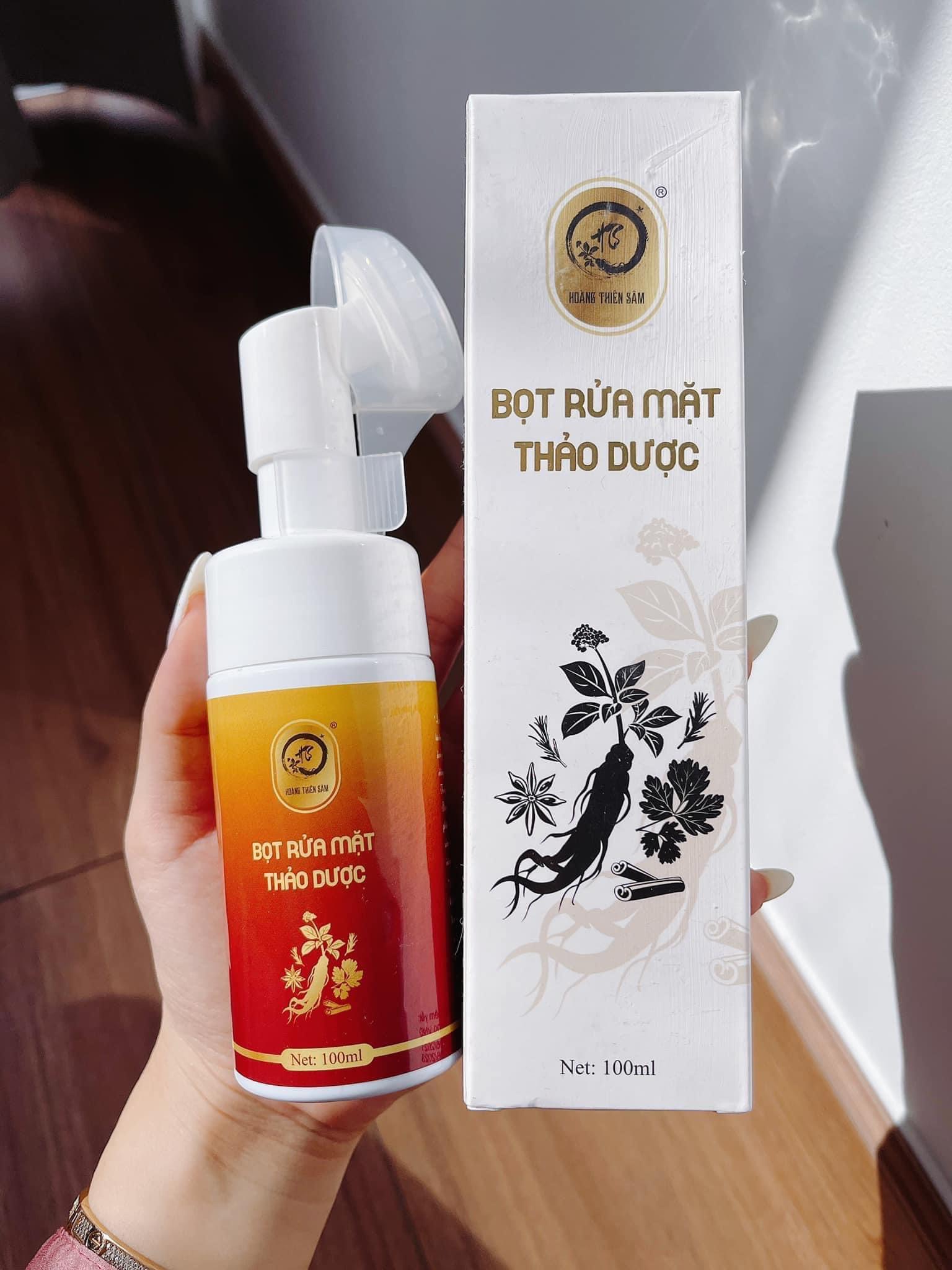 [HCM]Bọt Rửa Mặt Thảo Dược Hoàng Thiên Sâm