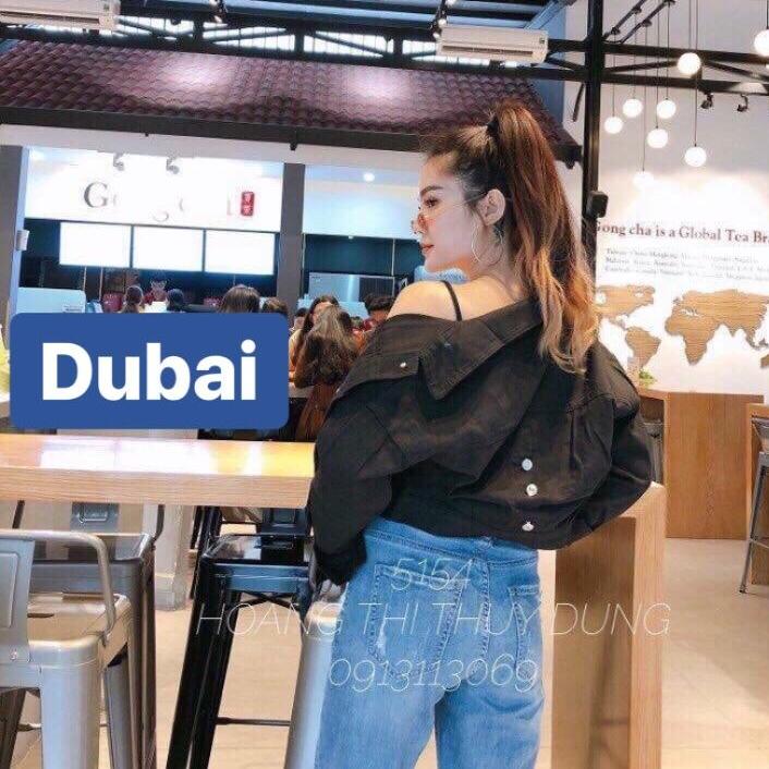 ÁO KHOÁC TRẮNG JEAN NỮ SÀNH ĐIỆU PHONG CÁCH HÀN QUỐC DB- DUBAI FASHION