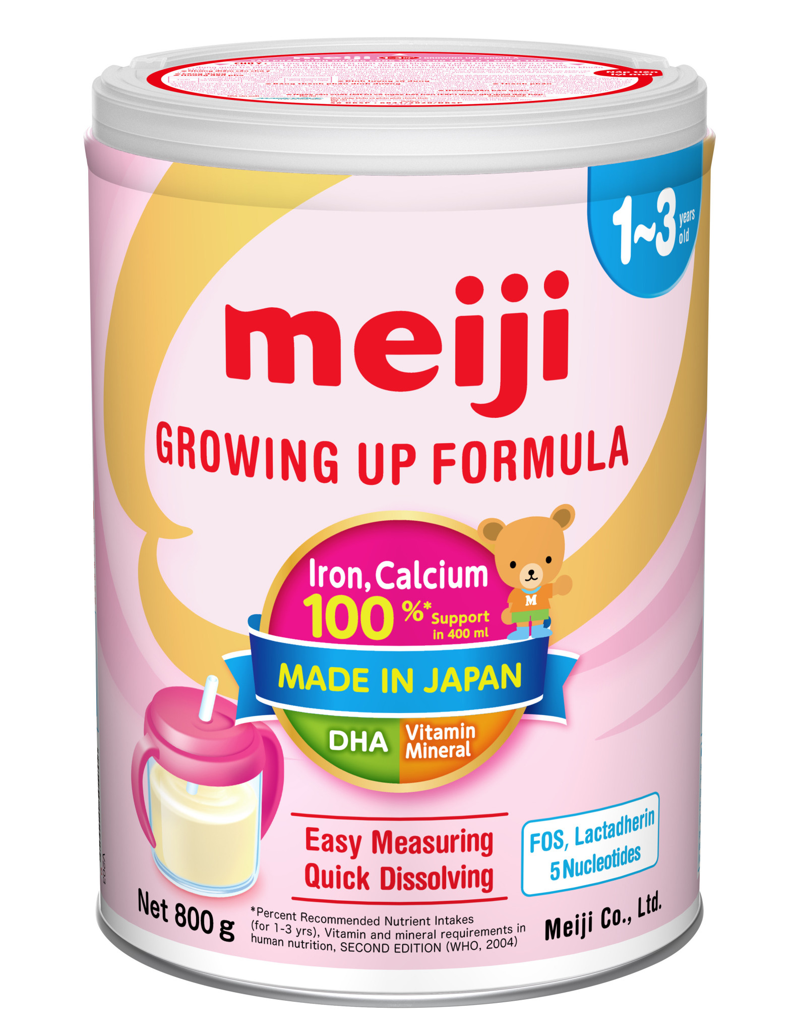 Sữa bột Meiji 1-3 tuổi Growing up Formula 800g
