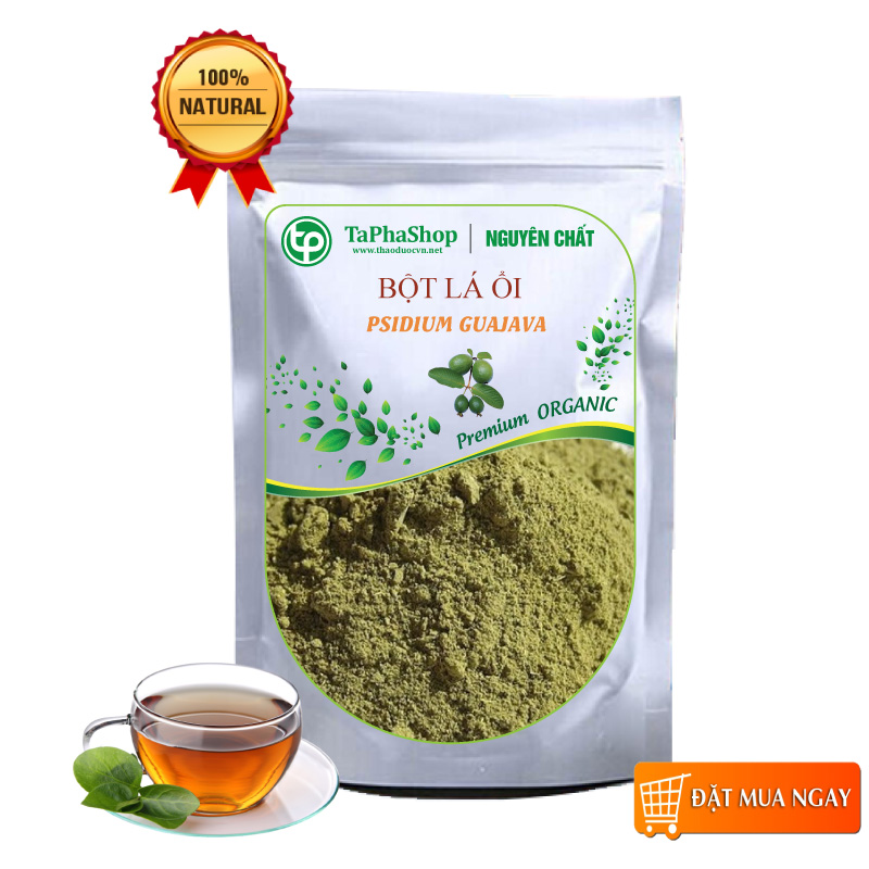 Bột lá ổi nguyên chất 500g - tấn phát