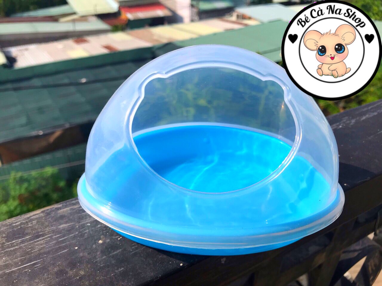 Nhà tắm hình gấu lớn cho hamster (bé cà na)