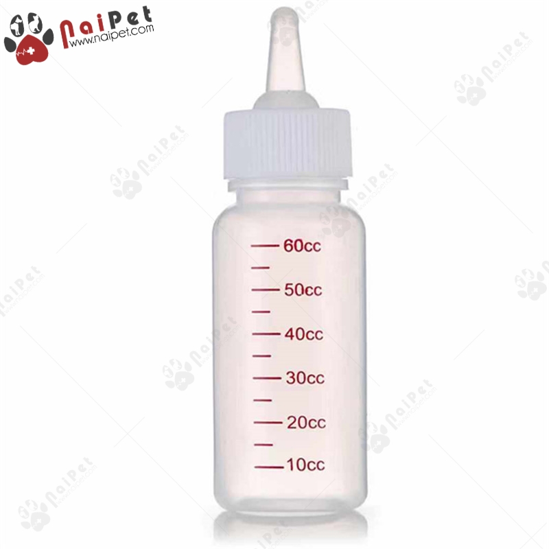 Bình Ti Bình Sữa Chó Mèo Sơ Sinh BT004 Chai 60ml