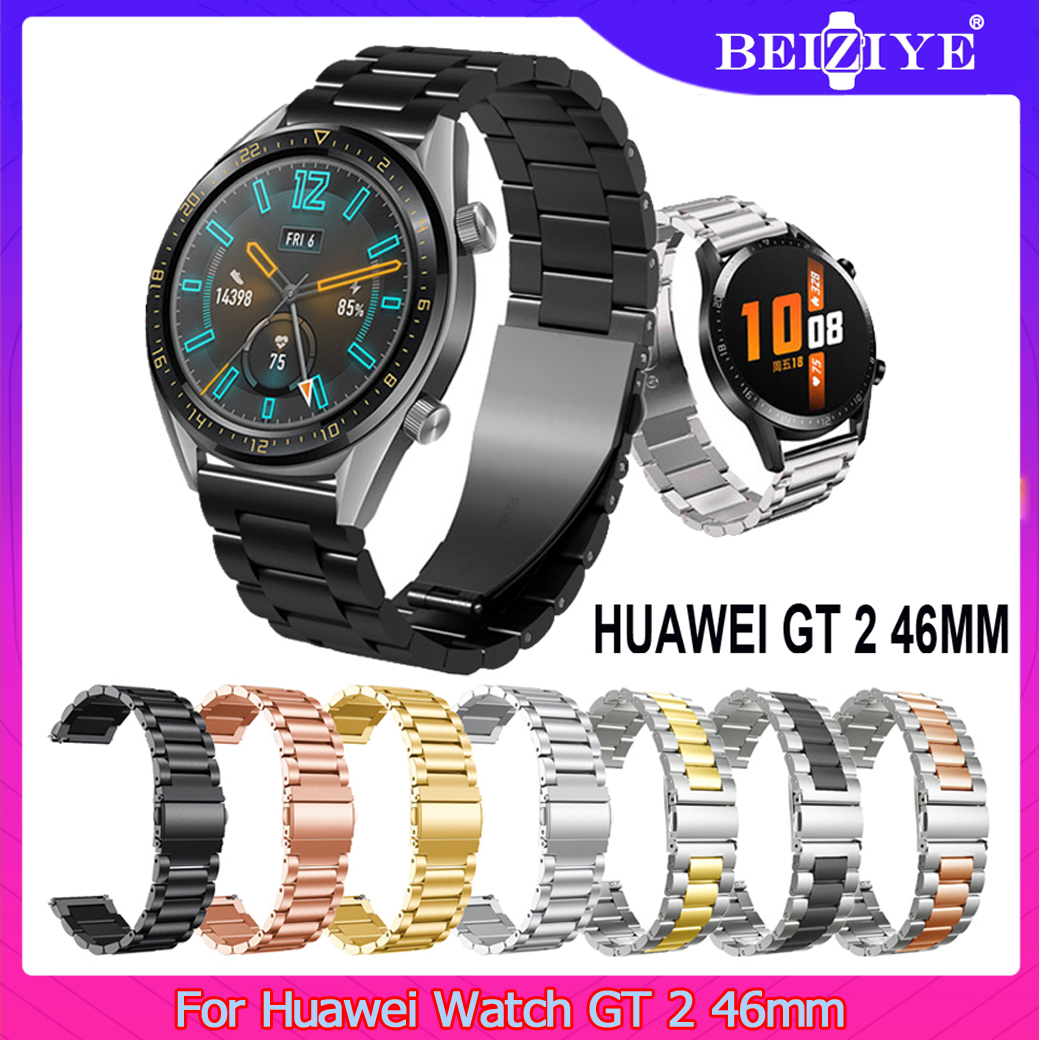 Dây đeo cho đồng hồ Huawei Dây đeo đồng hồ GT 2 46mm dành cho huawei gt 2 Dây đeo bằng thép không gỉ 22mm Dây đeo cổ tay