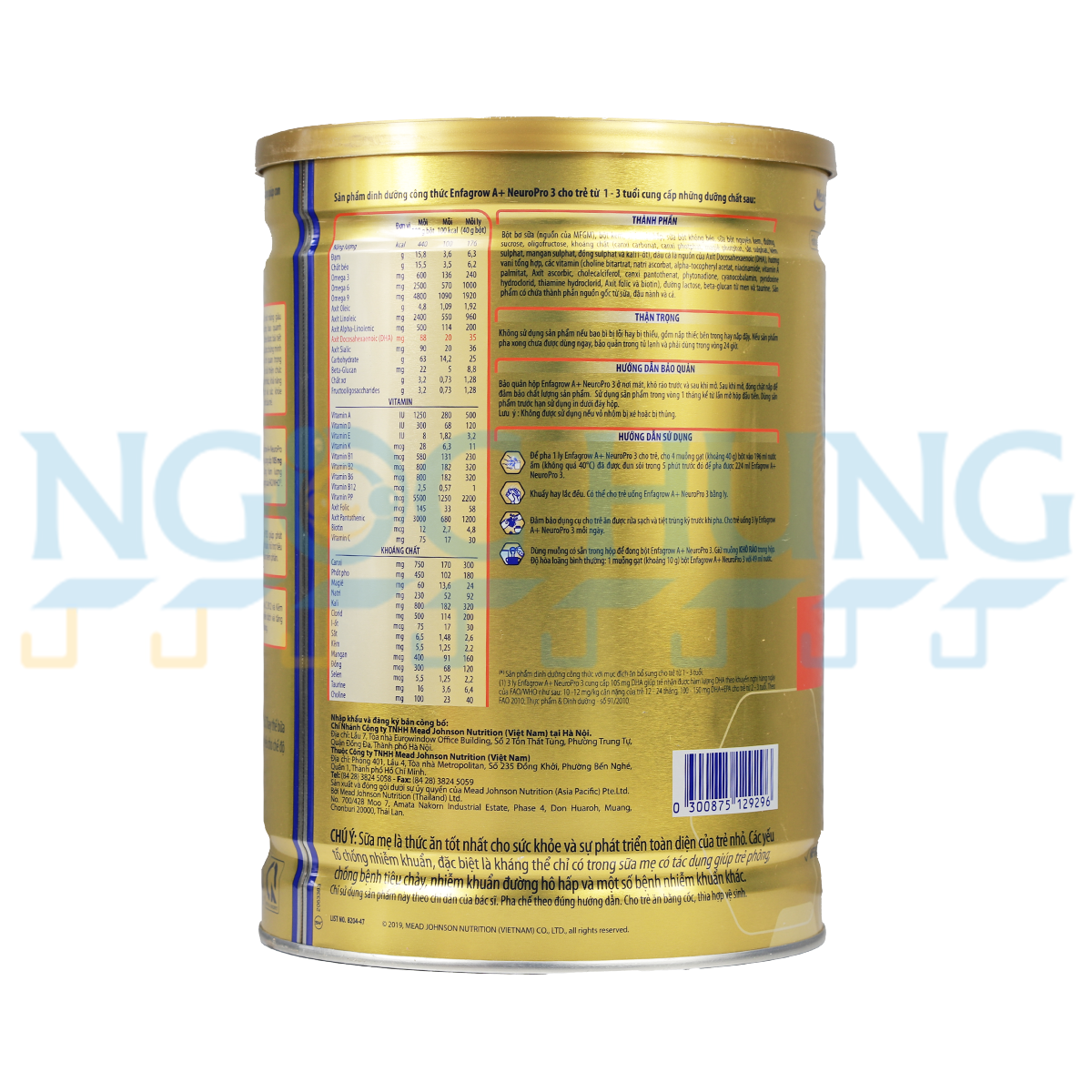 Sữa bột Enfagrow A+ Neuropro 3 (vị không đổi) 1.7kg (1-3 tuổi)
