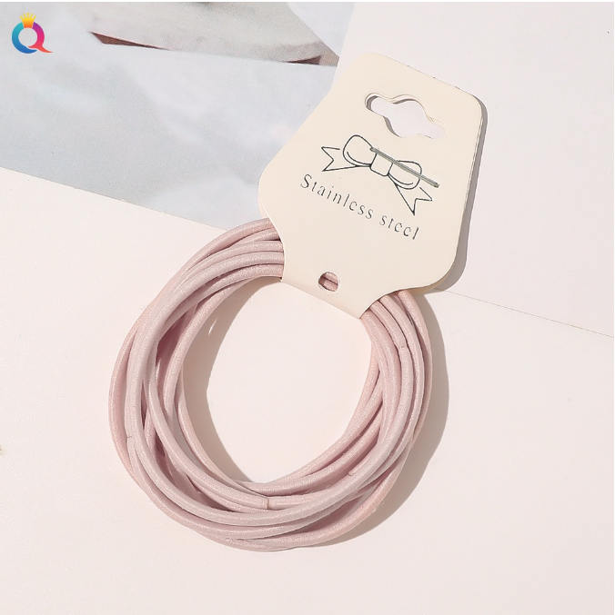 Set 100 dây cột tóc màu pastel