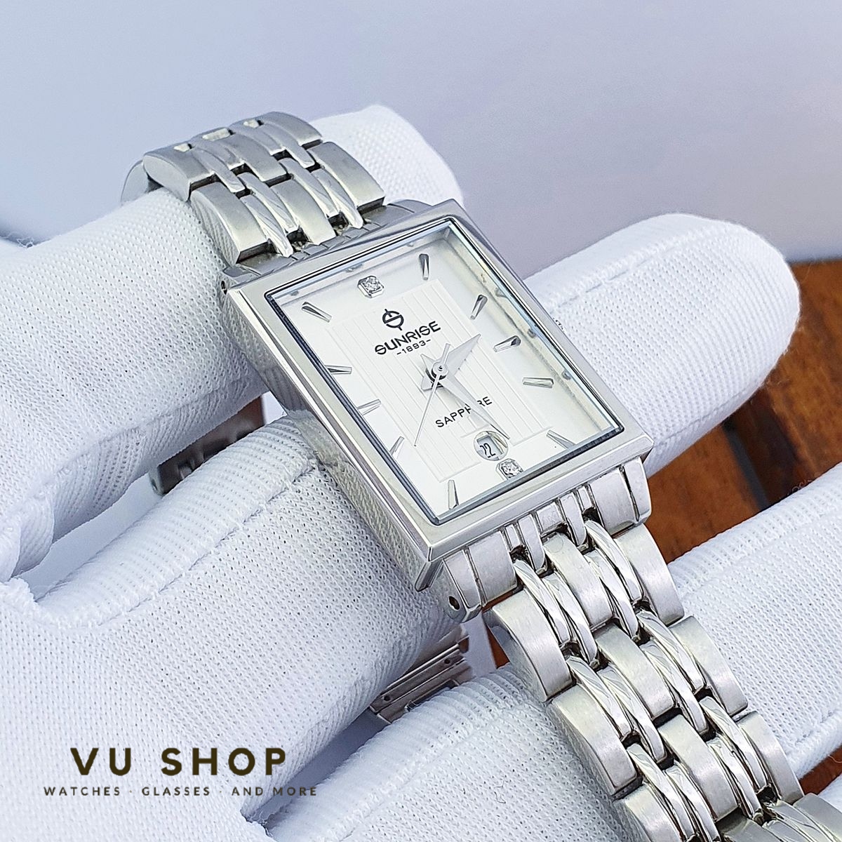 Đồng hồ nữ Sunrise 2190SA Kính Sapphire Chính hãng