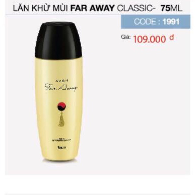 Lăn khử mùi Avon Far Away 75ml